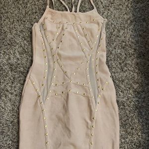Nude bandage dress